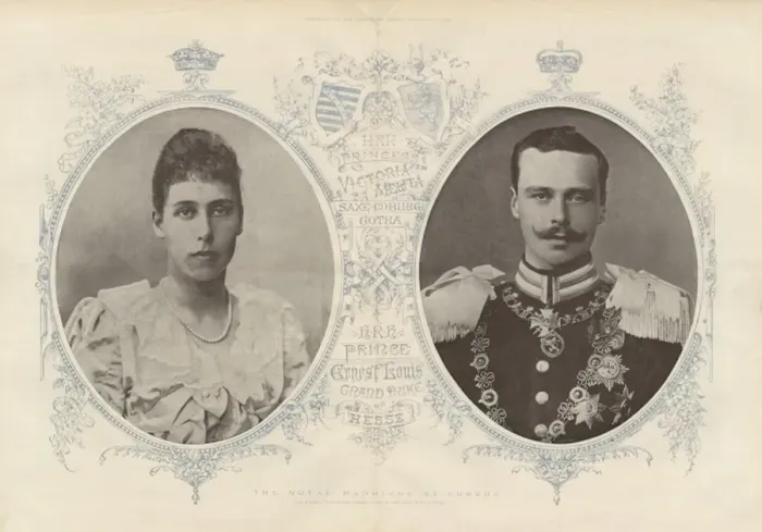 Framed Print : Marriage of Princess Victoria Melita & Ernst Ludwig of Hesse Framed Print : Marriage of Princess Victoria Melita & Ernst Ludwig of Hesse