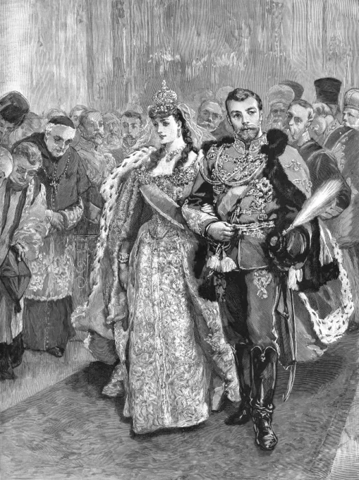 Framed Print : Marriage of Tsar Nicholas II and Alexandra Feodorovna Framed Print : Marriage of Tsar Nicholas II and Alexandra Feodorovna