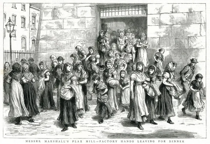 Framed Print : Marshalls Flax Mill factory 1885 Framed Print : Marshalls Flax Mill factory 1885