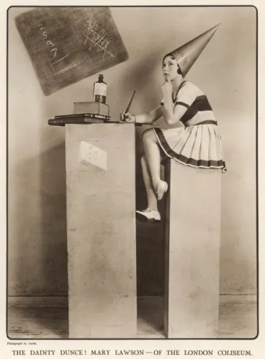 Framed Print : Mary Lawson as a dunce