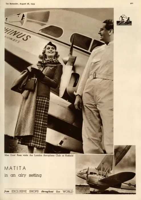 Framed Print : Matita advertisement, London Aeroplane Club