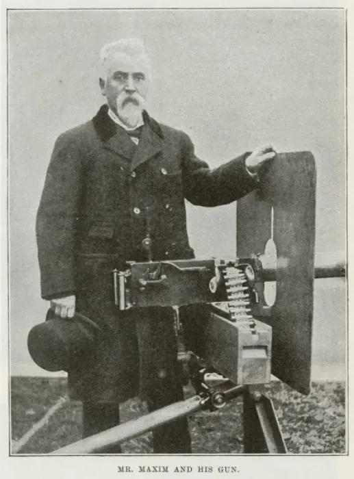 Framed Print : Maxim and his machine gun Framed Print : Maxim and his machine gun