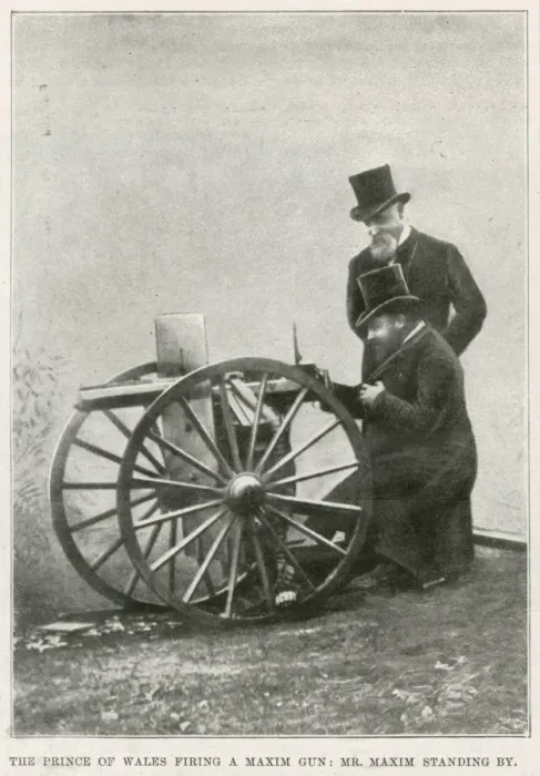 Framed Print : Maxim and his machine gun Framed Print : Maxim and his machine gun
