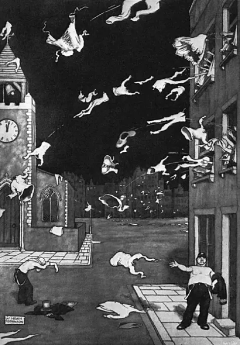 Framed Print : When May is Out by William Heath Robinson Framed Print : When May is Out by William Heath Robinson