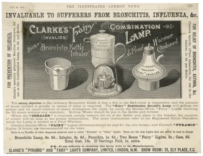 Framed Print : Medical  /  Inhalers  /  1892