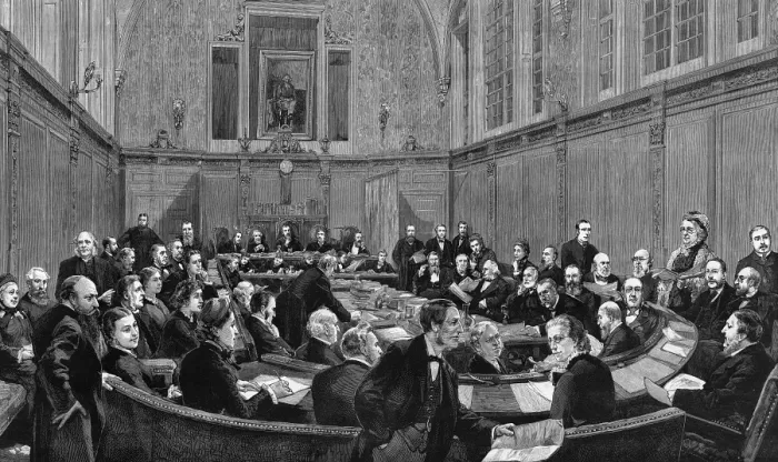 Framed Print : Meeting of the London School Board Framed Print : Meeting of the London School Board