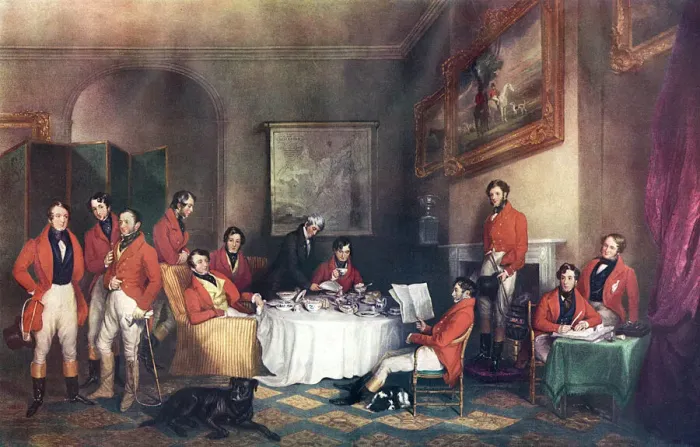 Framed Print : The Melton Breakfast by Sir Francis Grant Framed Print : The Melton Breakfast by Sir Francis Grant
