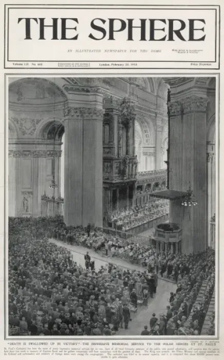 Framed Print : Memorial Service to the Polar Heroes at St Pauls Cathedral Framed Print : Memorial Service to the Polar Heroes at St Pauls Cathedral