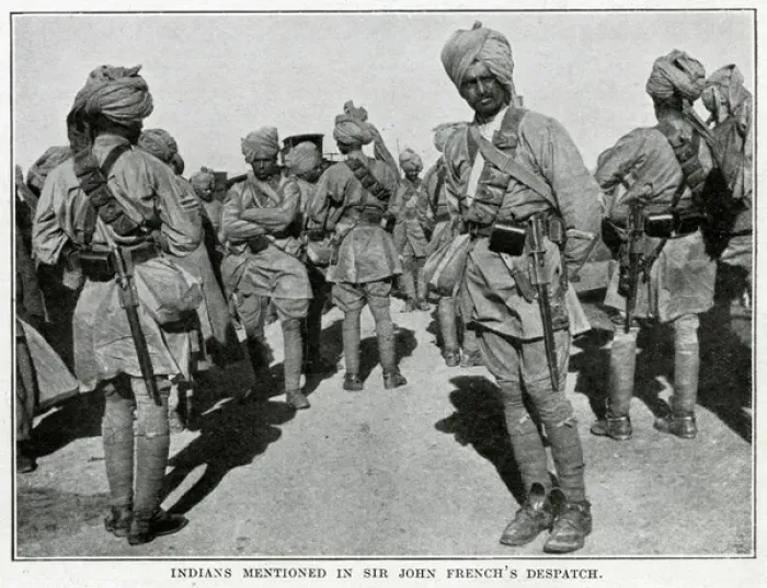 Framed Print : Men of the Sirhind Brigade of the Indian Corps in France WWI Framed Print : Men of the Sirhind Brigade of the Indian Corps in France WWI