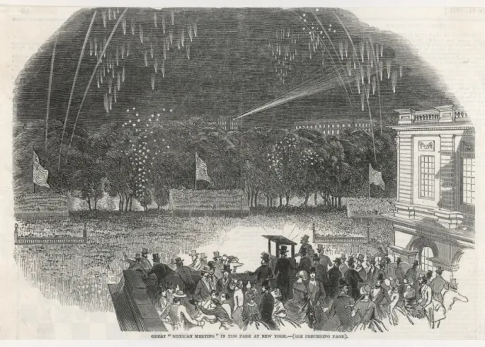 Framed Print : Mexican Meeting 1846 Framed Print : Mexican Meeting 1846
