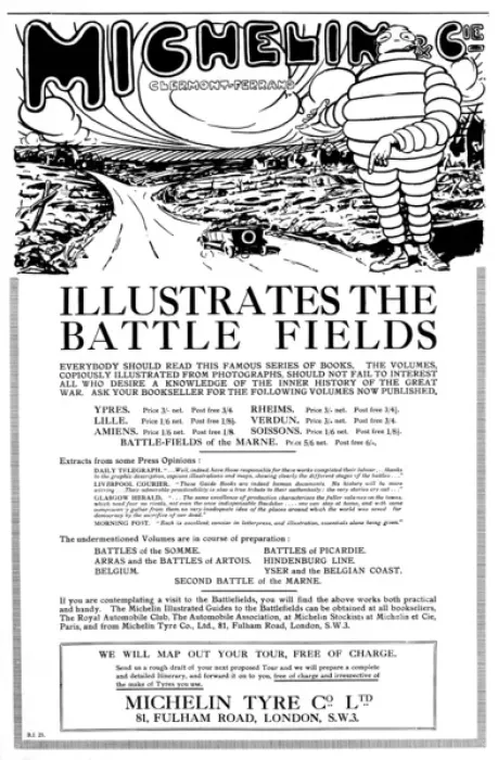 Framed Print : Michelin guides to WW1 battle fields Framed Print : Michelin guides to WW1 battle fields