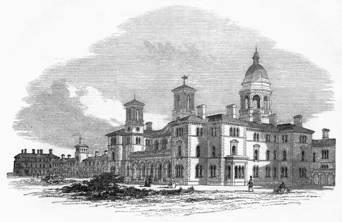 Framed Print : Middlesex Pauper Lunatic Asylum, 1849 Framed Print : Middlesex Pauper Lunatic Asylum, 1849