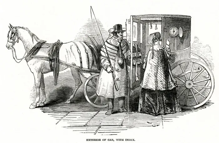 Framed Print : Mile-index for cabs 1847 Framed Print : Mile-index for cabs 1847