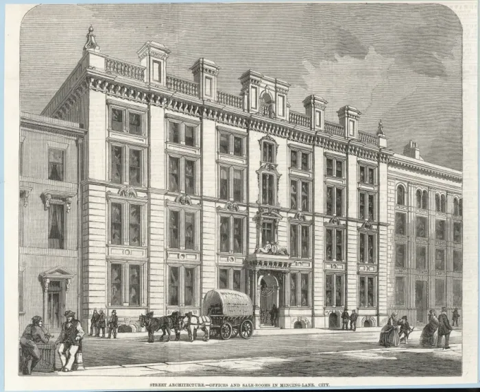 Framed Print : Mincing Lane  /  Building
