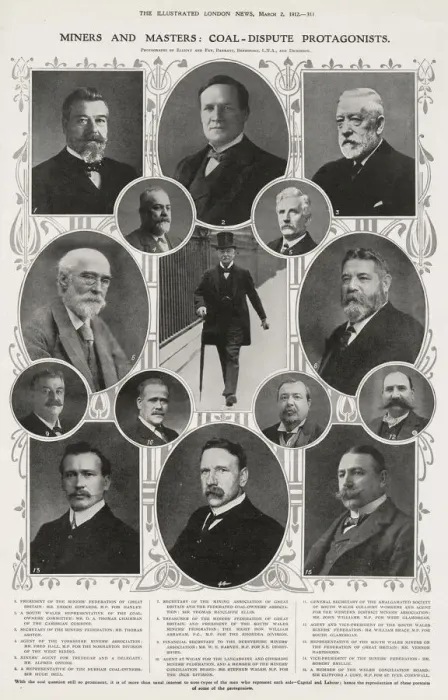 Framed Print : Miners and Masters: Coal-dispute Protagonists
