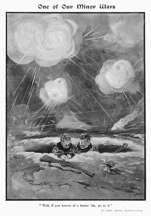 Framed Print : One of Our Minor Wars, by Bairnsfather Framed Print : One of Our Minor Wars, by Bairnsfather