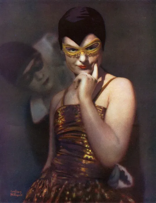 Framed Print : The Minx. Colour photograph of a woman in a masque costume Framed Print : The Minx. Colour photograph of a woman in a masque costume