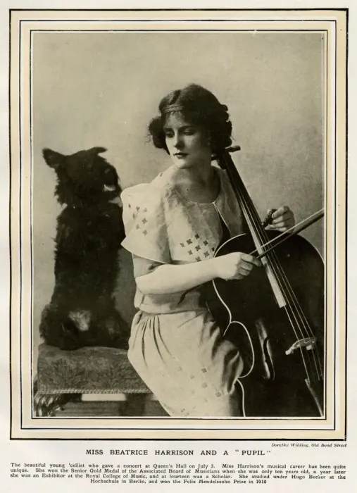 Framed Print : Miss Beatrice Harrison playing the Cello Framed Print : Miss Beatrice Harrison playing the Cello