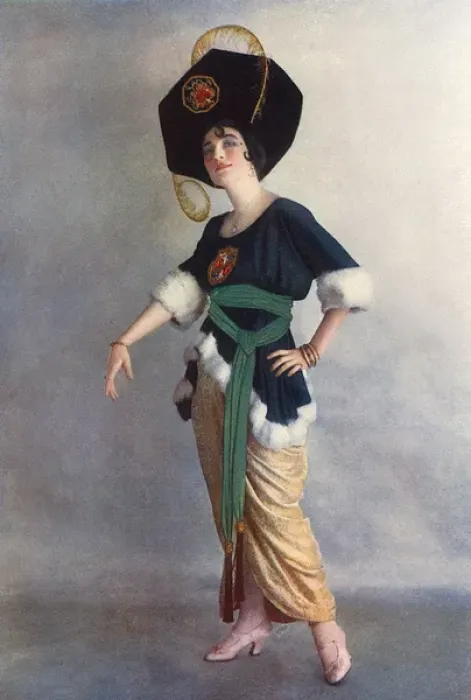 Framed Print : Miss Ethel Levey in Hullo Tango