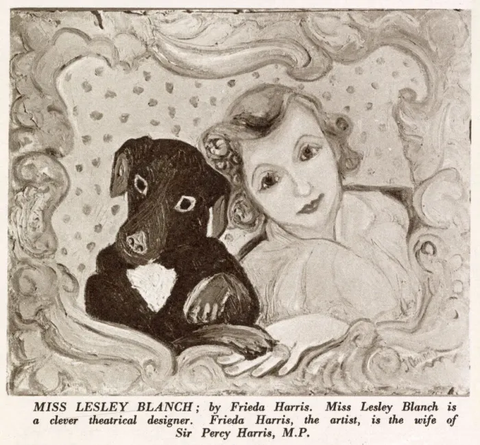 Framed Print : Miss Leslie Blanch by Frieda Harris Framed Print : Miss Leslie Blanch by Frieda Harris