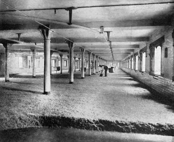 Framed Print : Mitchells and Butlers Brewery Malting Floor Framed Print : Mitchells and Butlers Brewery Malting Floor