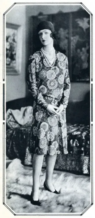 Framed Print : MMe, Drake-Exner wearing in a dress of her own design Framed Print : MMe, Drake-Exner wearing in a dress of her own design