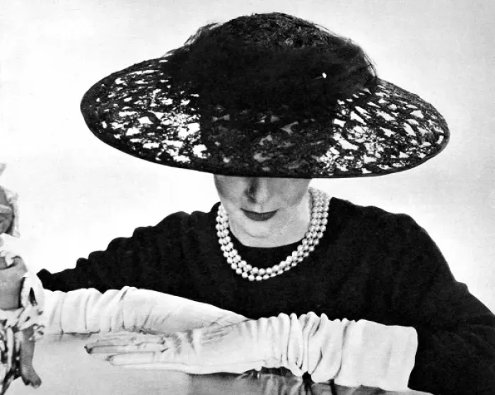 Framed Print : Mme Vernier Hat Design, 1955 Framed Print : Mme Vernier Hat Design, 1955
