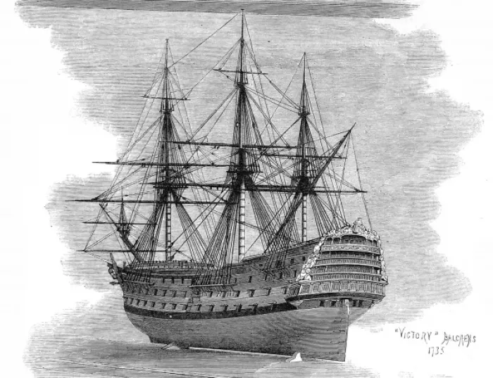 Framed Print : Model of HMS Victory of 1737 Framed Print : Model of HMS Victory of 1737