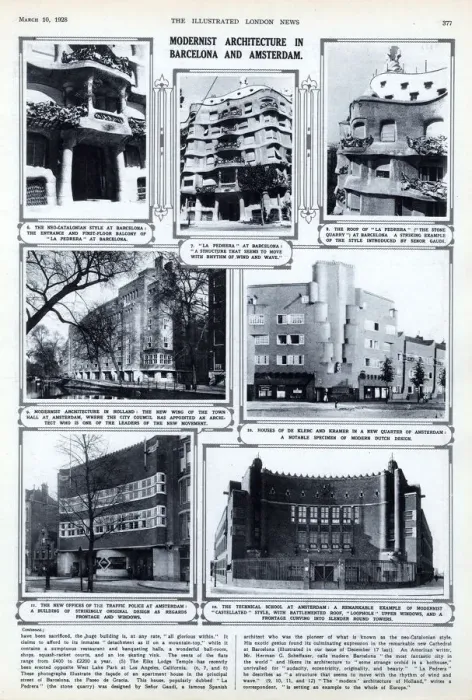 Framed Print : Modern architecture of 1928