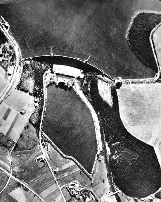 Framed Print : The Mohne Dam before the Dambusters Raid; Second World War Framed Print : The Mohne Dam before the Dambusters Raid; Second World War