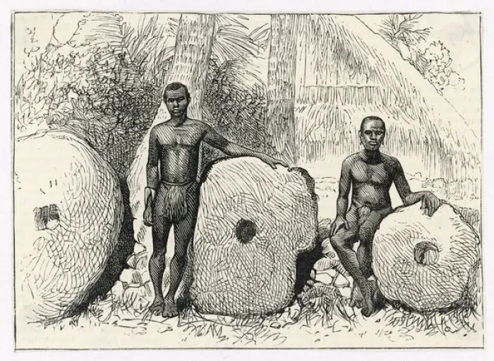 Framed Print : Money  /  Stones  /  Yap 1885