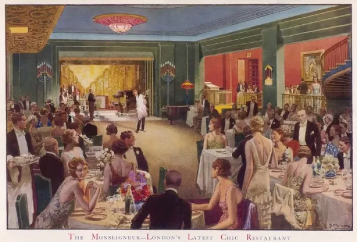 Framed Print : The Monseigneur - Londons latest chic restaurant