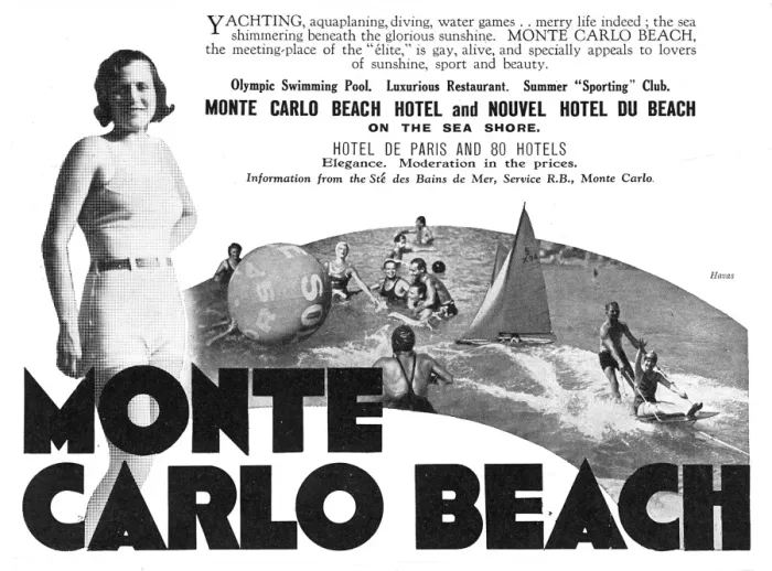 Framed Print : Monte Carlo advertisement, 1932 Framed Print : Monte Carlo advertisement, 1932
