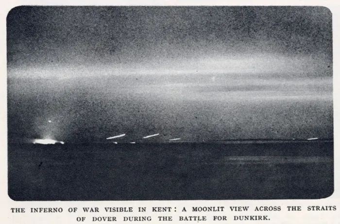 Framed Print : Moonlit view during Battle for Dunkirk, northern France, WW2 Framed Print : Moonlit view during Battle for Dunkirk, northern France, WW2