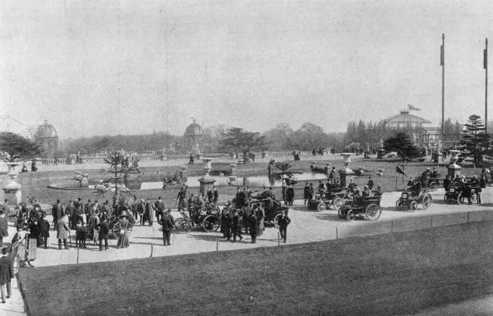 Framed Print : Motor car meet at the Crystal Palace, 1899 Framed Print : Motor car meet at the Crystal Palace, 1899