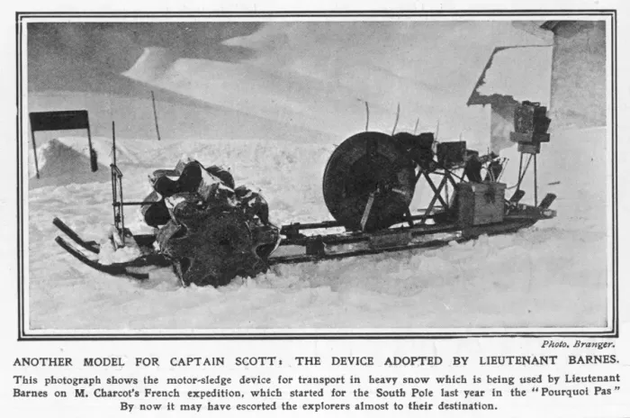 Framed Print : A motor sledge for the South Pole Framed Print : A motor sledge for the South Pole