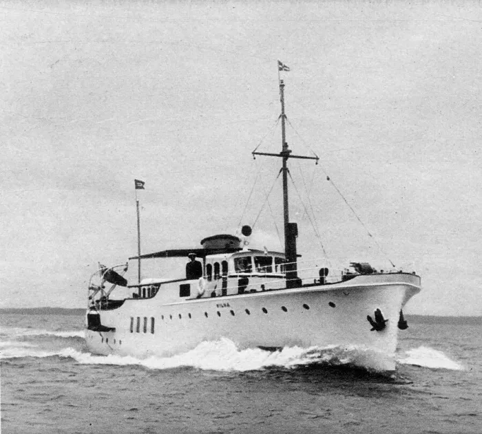 Framed Print : Motor yacht, Wilna, 1935 Framed Print : Motor yacht, Wilna, 1935