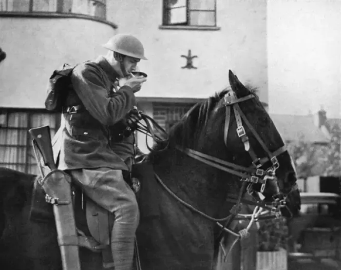 Framed Print : Mounted infantryman, 1939