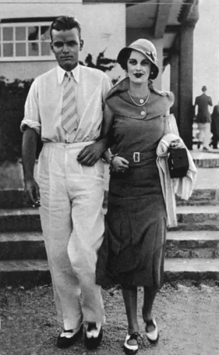 Framed Print : Mr & Mrs Charles Sweeny at Le Touquet