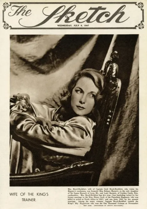 Framed Print : Mrs. Boyd-Rochford, wife of the Kings trainer, 1947 Framed Print : Mrs. Boyd-Rochford, wife of the Kings trainer, 1947