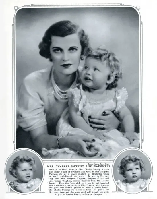 Framed Print : Mrs Charles Sweeny and daughter Framed Print : Mrs Charles Sweeny and daughter