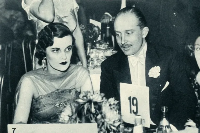 Framed Print : Mrs Charles Sweeny with Mr Eustace Storey Framed Print : Mrs Charles Sweeny with Mr Eustace Storey