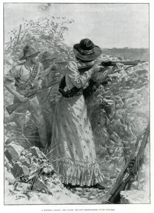Framed Print : Mrs Davies, the lady sharpshooter 1900
