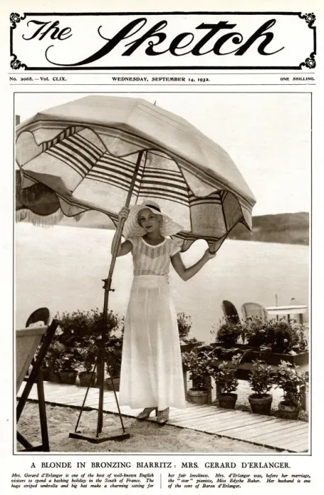 Framed Print : Mrs Gerard D Erlanger at Biarritz Framed Print : Mrs Gerard D Erlanger at Biarritz