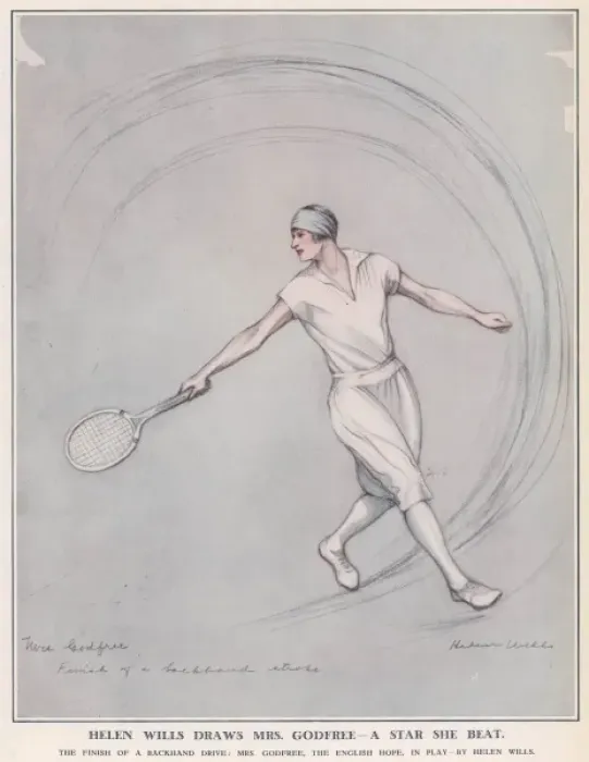 Framed Print : Mrs Kitty Godfree, English tennis player