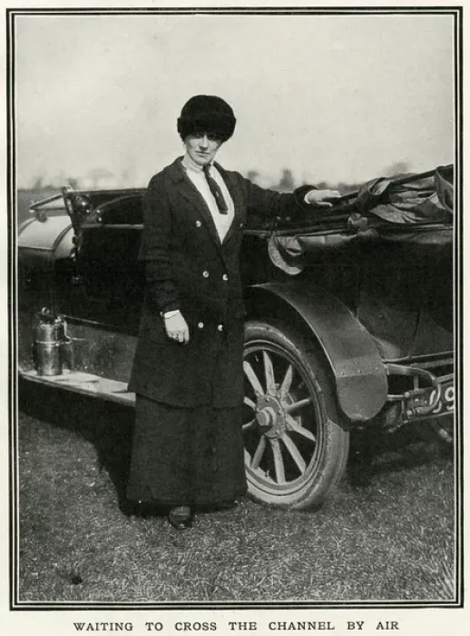 Framed Print : Mrs Leeming hoping to become 1st woman to fly Channel