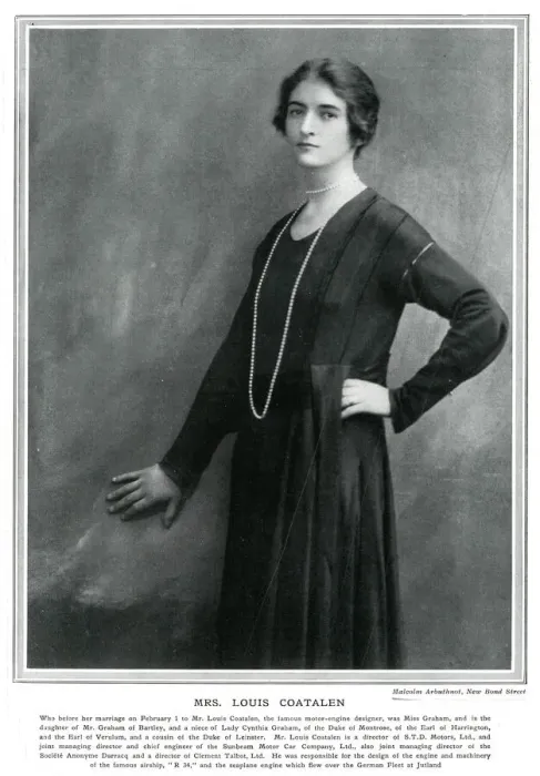 Framed Print : Mrs. Louis Coatalen (Iris Graham) Framed Print : Mrs. Louis Coatalen (Iris Graham)