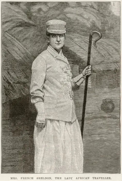 Framed Print : Mrs. Mary French Sheldon, 1891 Framed Print : Mrs. Mary French Sheldon, 1891