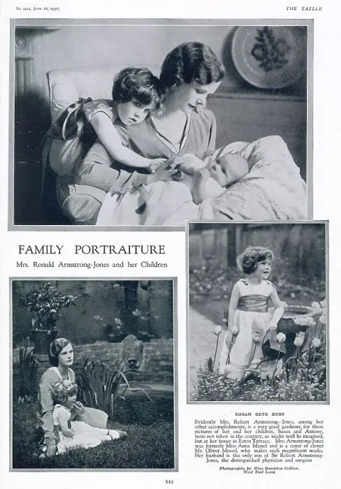 Framed Print : Mrs Ronald Armstrong-Jones and her children Framed Print : Mrs Ronald Armstrong-Jones and her children