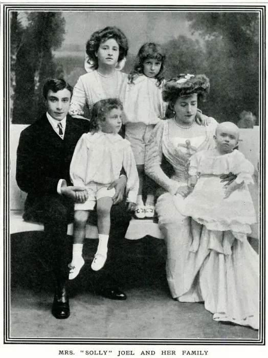 Framed Print : Mrs Solly Joel and her family Framed Print : Mrs Solly Joel and her family